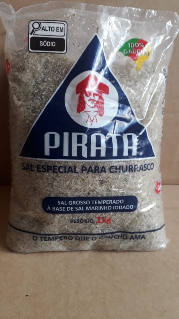 Sal Grosso Temperado Pirata 1kg